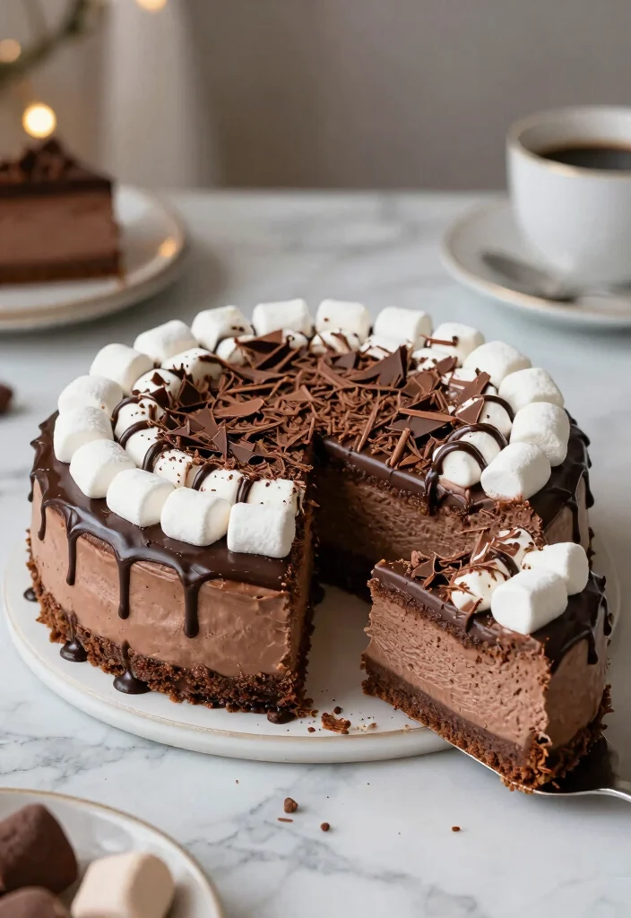 12 Hot Dessert Recipes for Warm Comforting Sweets 6. Hot Chocolate Cheesecake 0