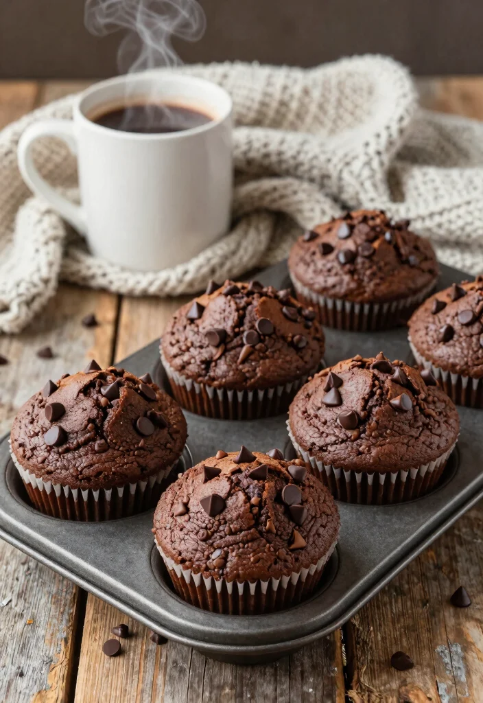 12 Hot Dessert Recipes for Warm Comforting Sweets 7. Hot Chocolate Muffins 0