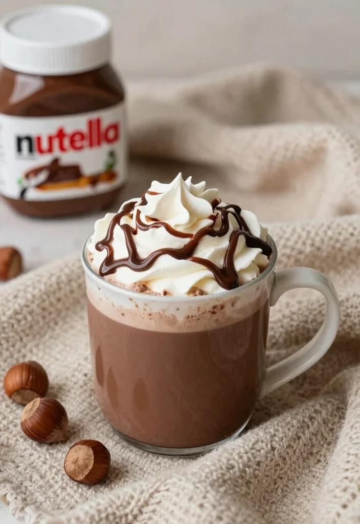 12 Hot Dessert Recipes for Warm Comforting Sweets 9. Nutella Hot Chocolate 0