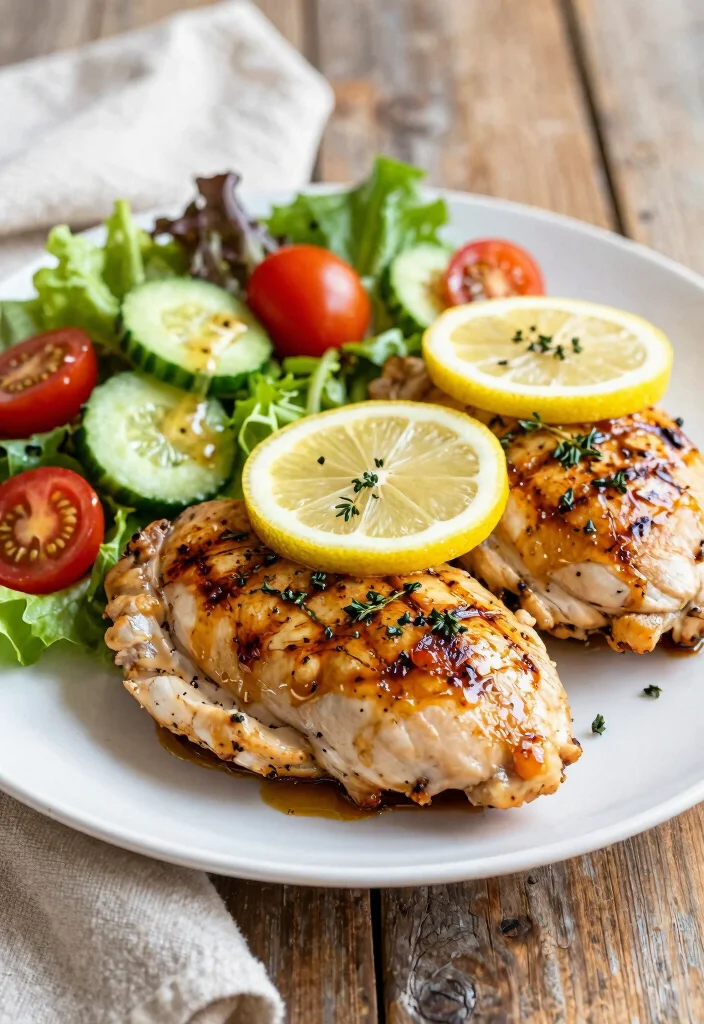 12 Lean Dinner Recipes for Light Satisfying Meals 1. Zesty Lemon Herb Chicken 0