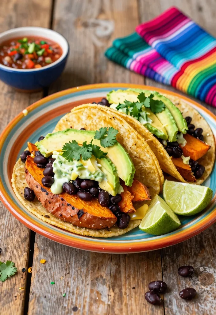 12 Lean Dinner Recipes for Light Satisfying Meals 6. Sweet Potato and Black Bean Tacos 0