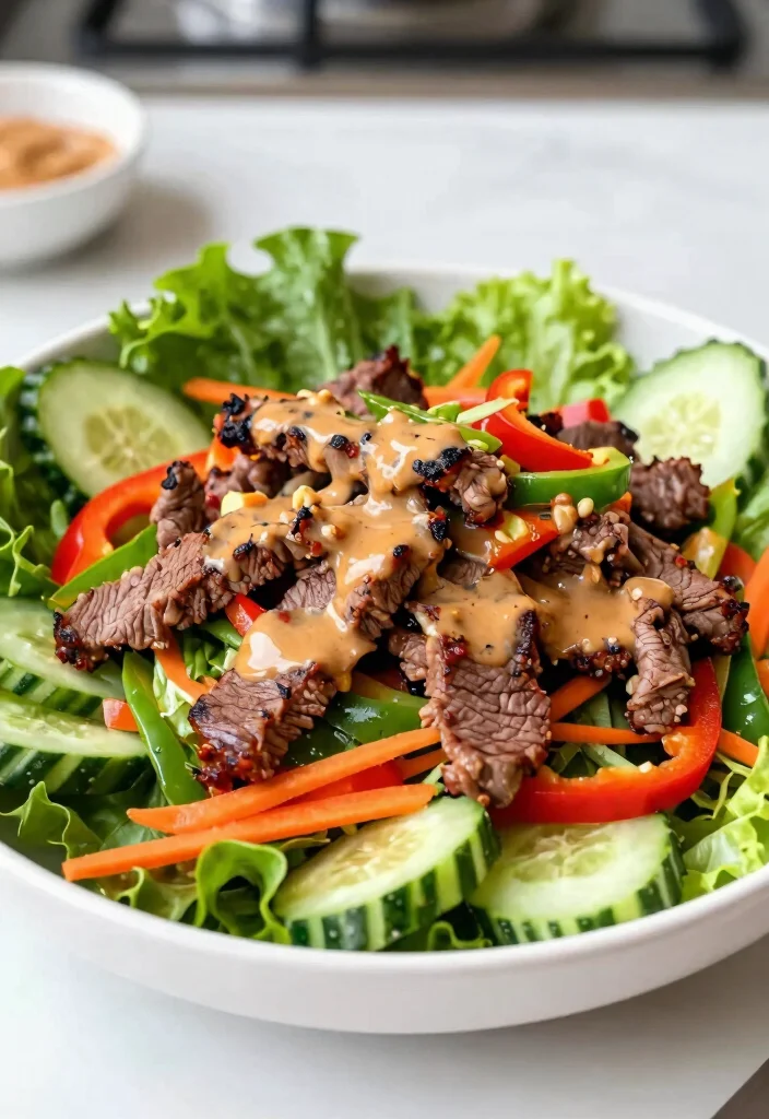 12 Low Carb Keto Salad Recipes for Fresh Light Meals 10. Spicy Thai Beef Salad 0