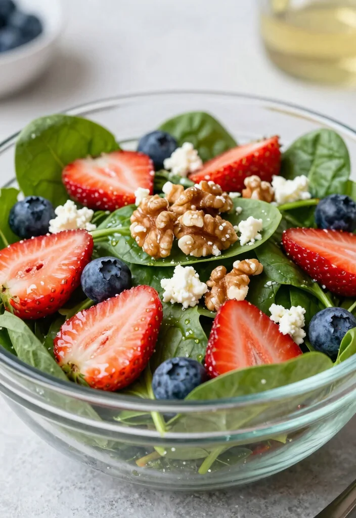 12 Low Carb Keto Salad Recipes for Fresh Light Meals 12. Berry Spinach Salad 0