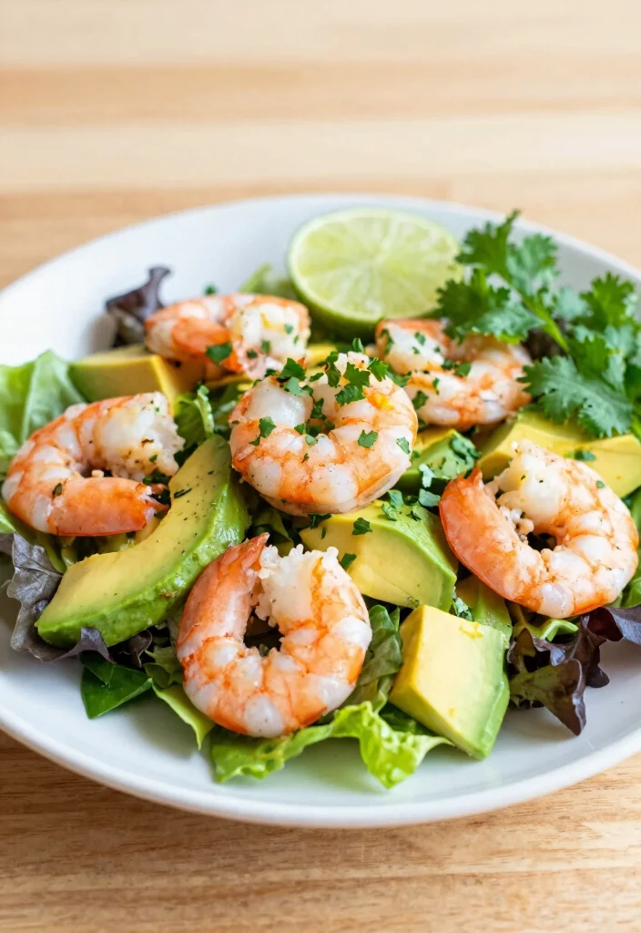 12 Low Carb Keto Salad Recipes for Fresh Light Meals 2. Zesty Avocado and Shrimp Salad 0