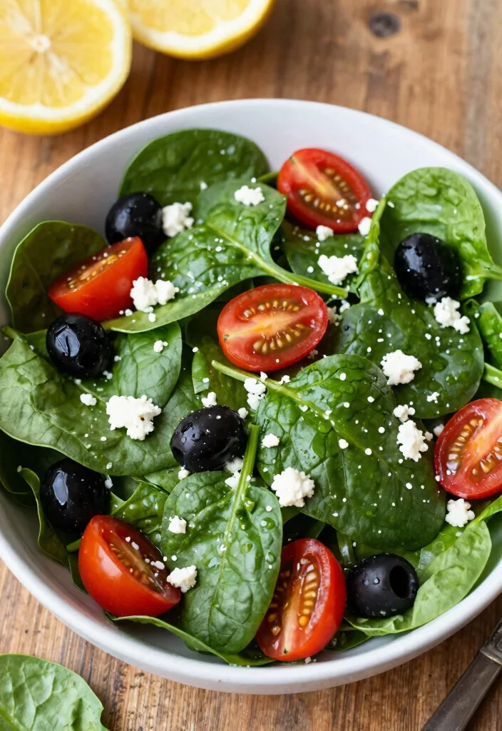 12 Low Carb Keto Salad Recipes for Fresh Light Meals 3. Mediterranean Spinach Salad 0