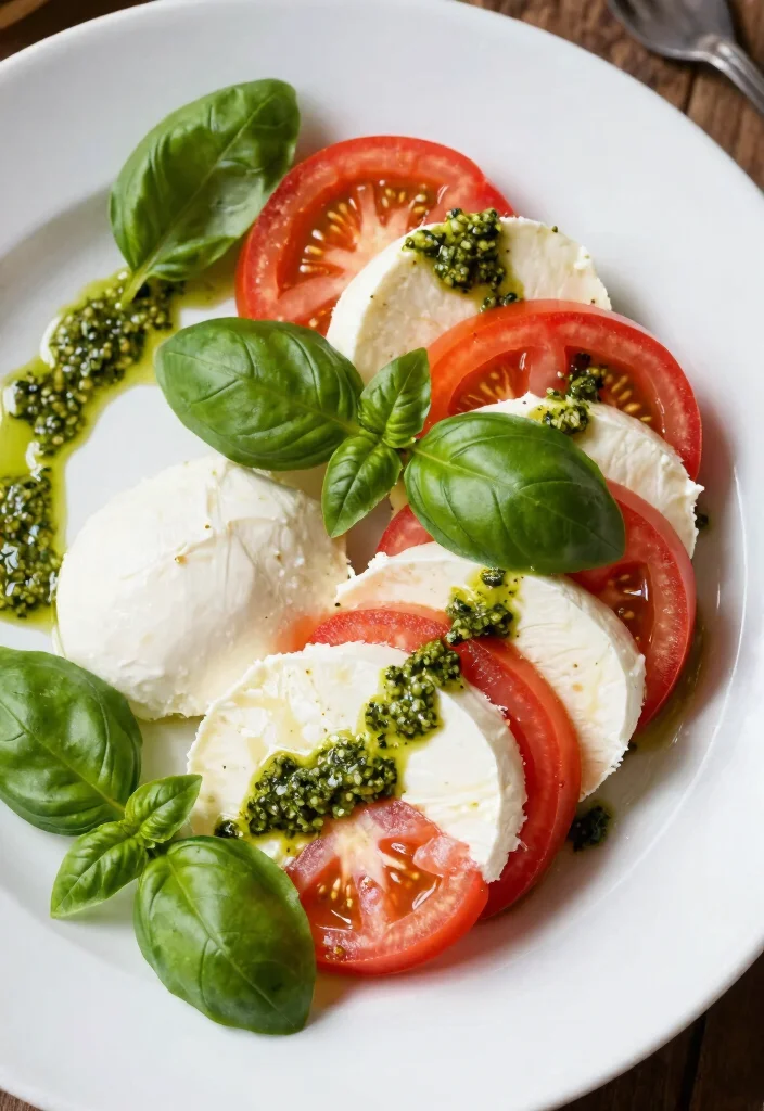 12 Low Carb Keto Salad Recipes for Fresh Light Meals 5. Caprese Salad with Pesto Dressing 0