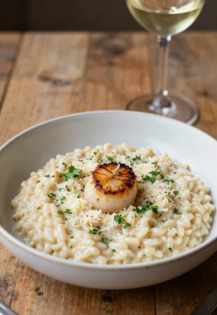 12 Scallop Dinner Recipes for Elegant Weeknight Cooking 3. Creamy Scallop Risotto 0