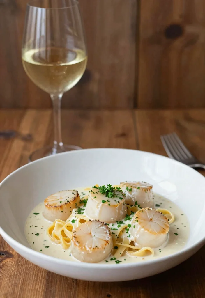 12 Scallop Dinner Recipes for Elegant Weeknight Cooking 8. Scallops in White Wine Cream Sauce 0