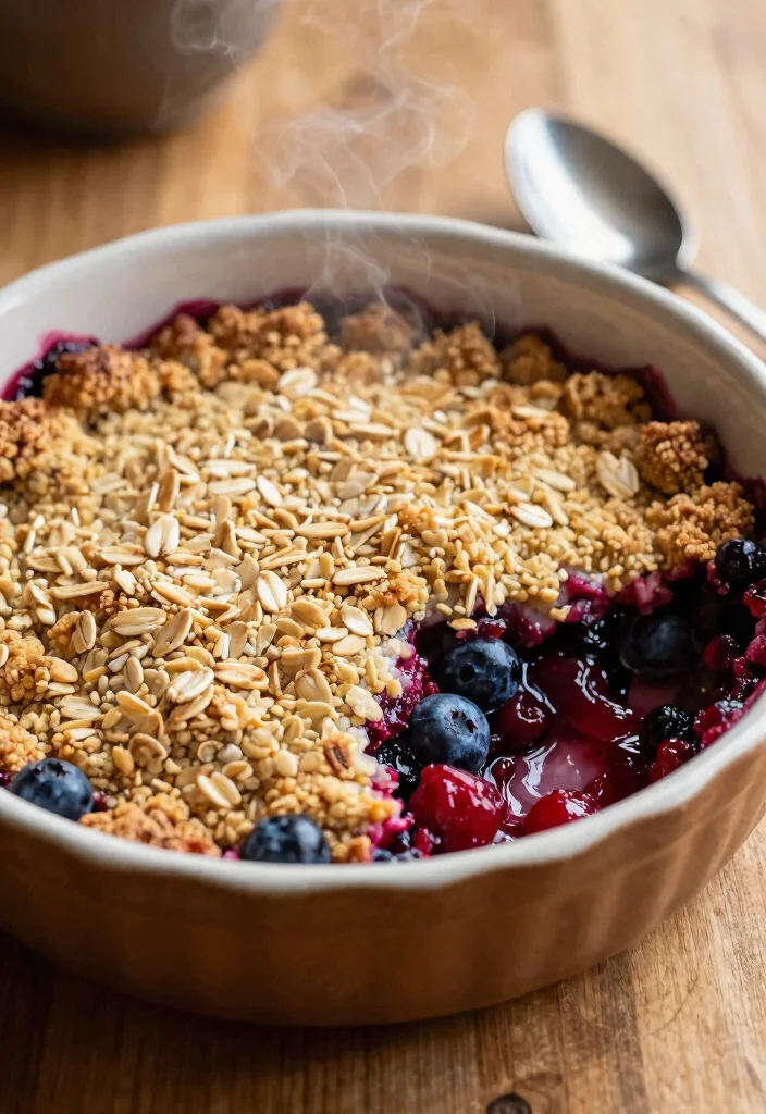 12 Sugar Free Dessert Recipes for Guilt Free Sweet Treats 6. Vegan Berry Crumble 0