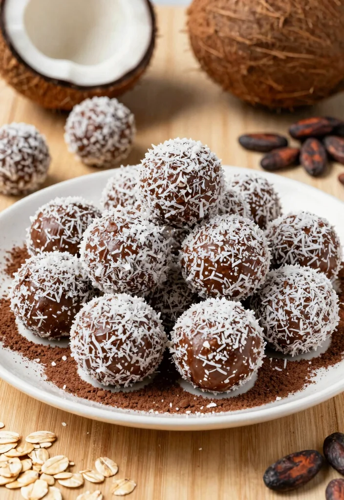 12 Sugar Free Dessert Recipes for Guilt Free Sweet Treats 7. Choco Coconut Energy Balls 0