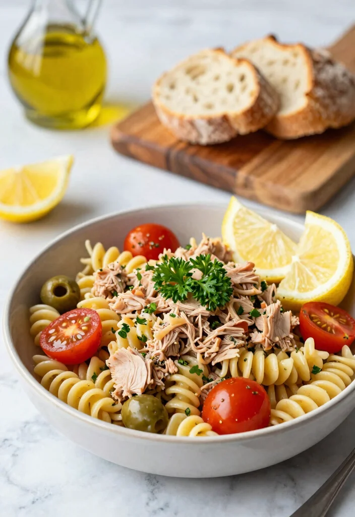 12 Tuna Dinner Recipes for Easy Protein Packed Meals 2. Mediterranean Tuna Pasta 0
