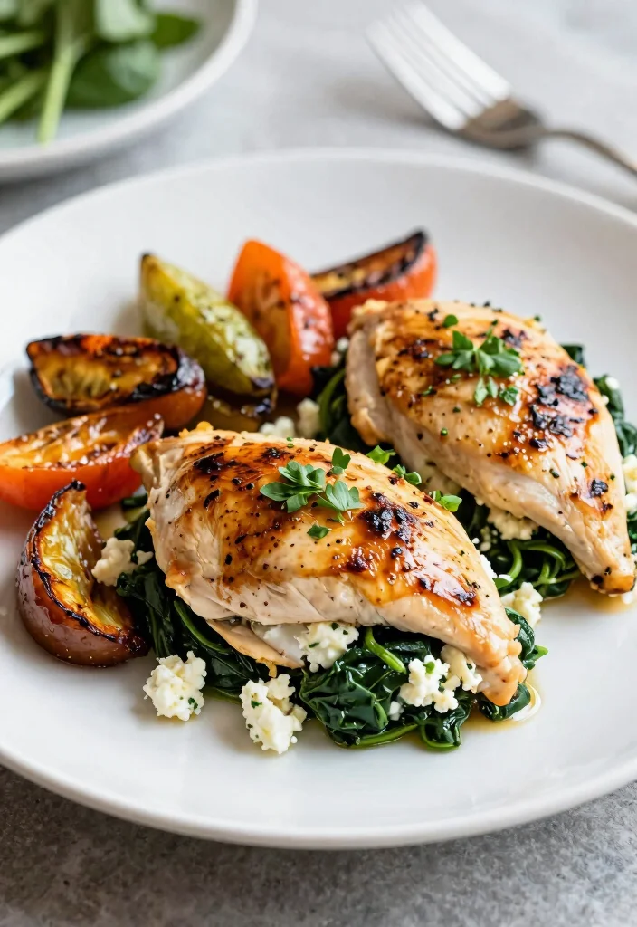 12 Turkish Dinner Recipes with Bold Traditional Flavor 7. Spinach and Feta Stuffed Chicken Ispanakl Tavuk 0