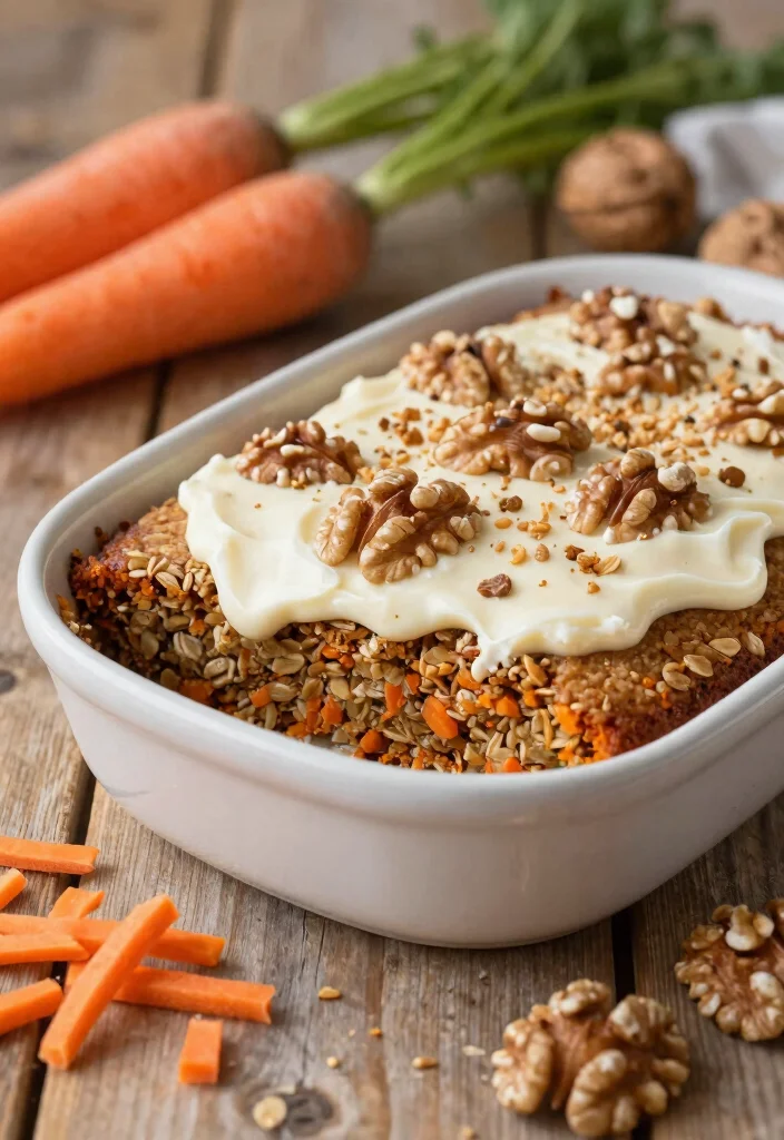 12 Vegan Baked Oatmeal Recipes for Cozy Healthy Mornings 12. Carrot Cake Baked Oatmeal 0