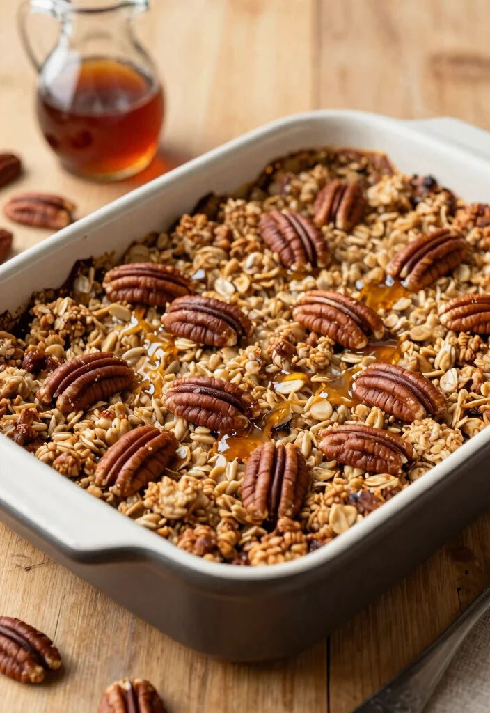 12 Vegan Baked Oatmeal Recipes for Cozy Healthy Mornings 4. Maple Pecan Baked Oatmeal 0
