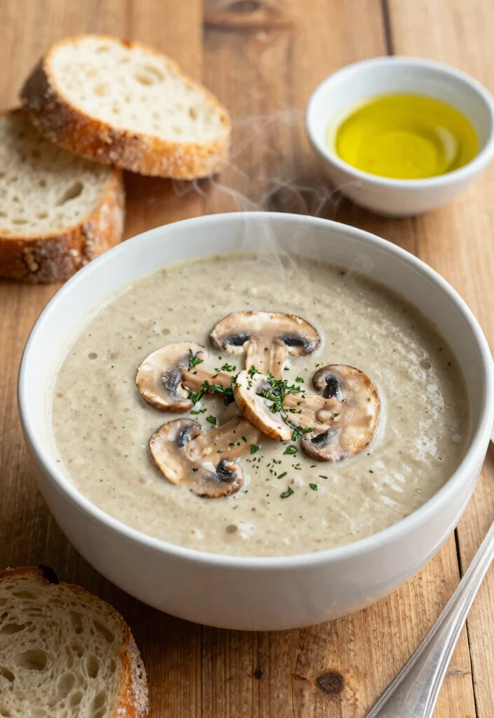 12 Vegan Gluten Free Thanksgiving Recipes for a Plant Based Feast 1. Creamy Vegan Mushroom Soup 0