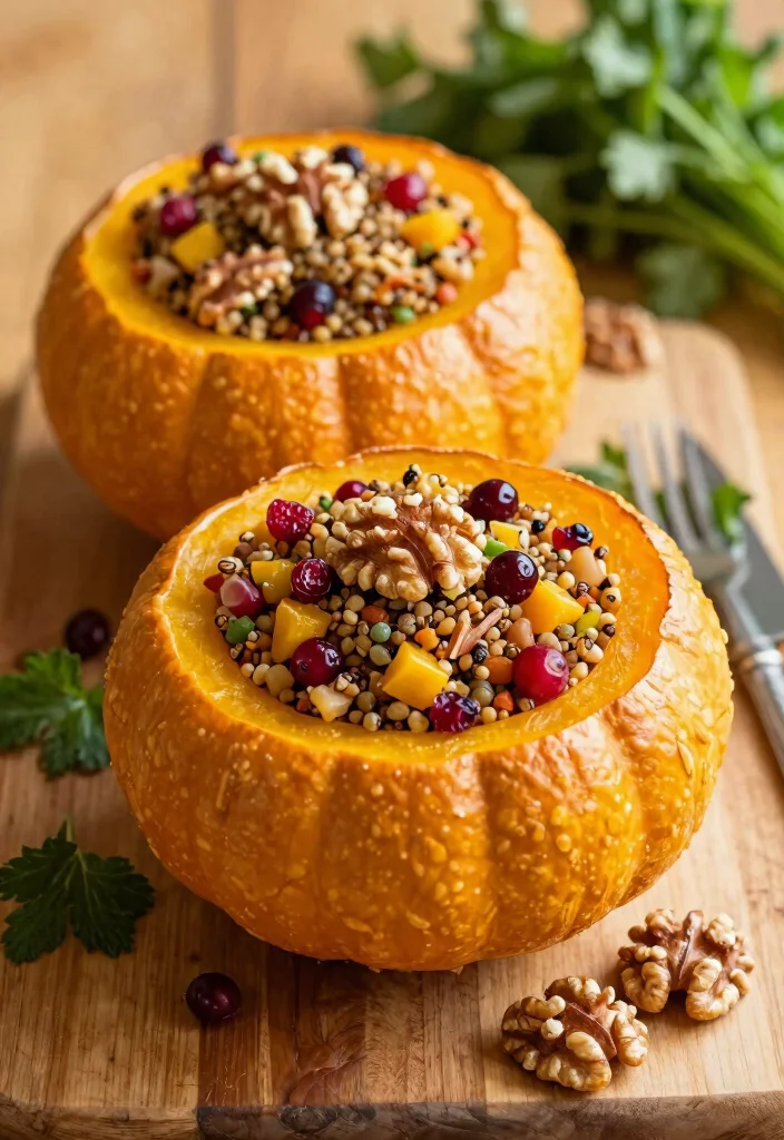 12 Vegan Gluten Free Thanksgiving Recipes for a Plant Based Feast 4. Quinoa Stuffed Acorn Squash 0
