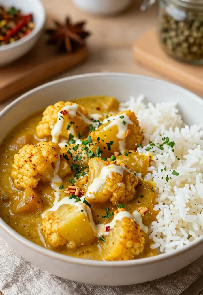 12 Vegan Pressure Cooker Recipes for Fast Plant Based Meals 11. Cauliflower and Potato Curry 0