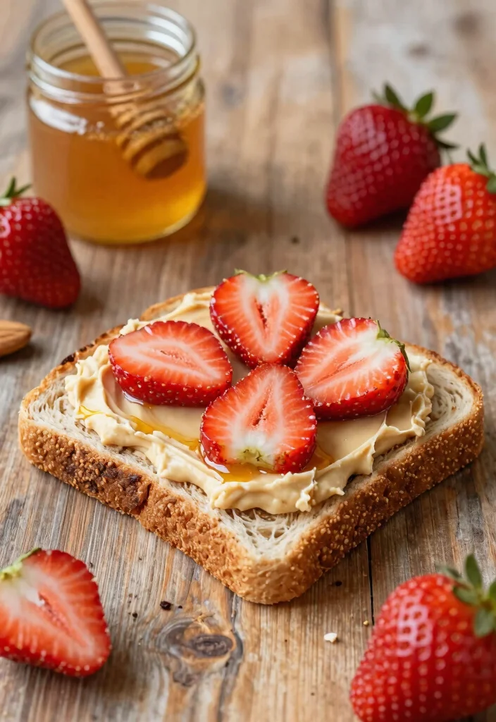 12 Vegan Strawberry Recipes for Fresh Sweet Treats 12. Strawberry Almond Butter Toast 0