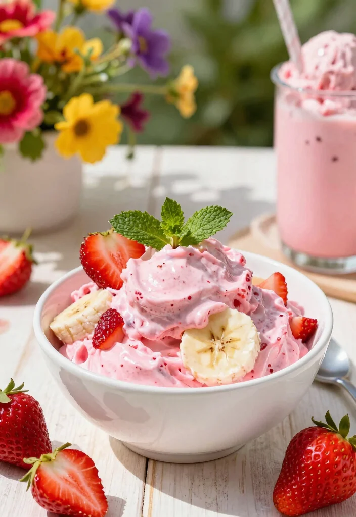 12 Vegan Strawberry Recipes for Fresh Sweet Treats 2. Strawberry Banana Nice Cream 0