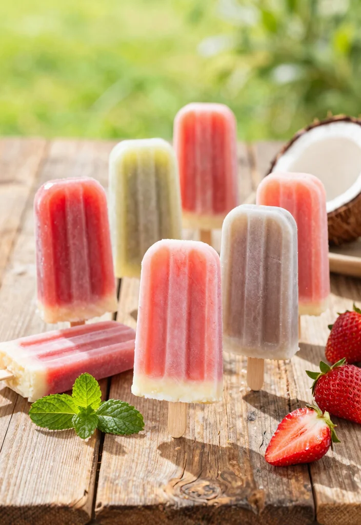 12 Vegan Strawberry Recipes for Fresh Sweet Treats 9. Strawberry and Coconut Popsicles 0