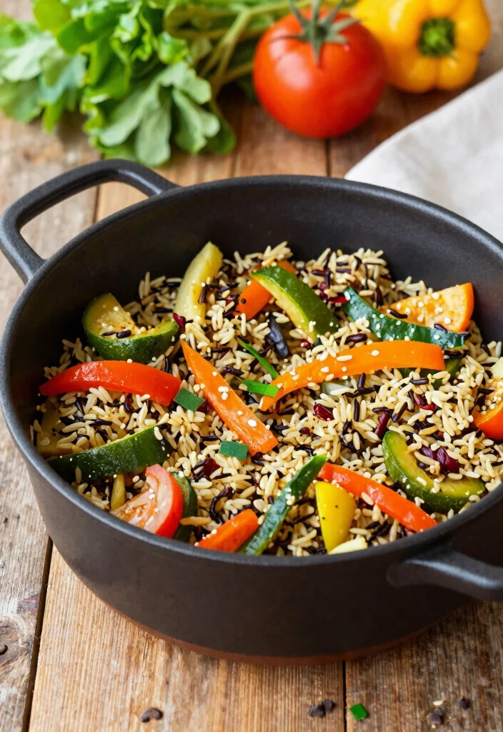 12 Vegan Wild Rice Recipes for Hearty Plant Based Meals 3. One Pot Wild Rice and Vegetable Medley 0