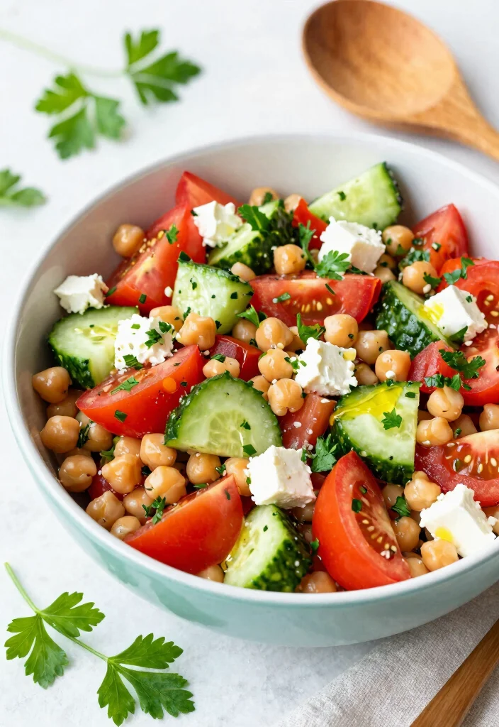 14 Top Dinner Recipes Everyone Loves to Make 7. Mediterranean Chickpea Salad 0